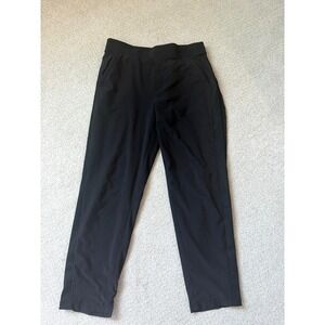 Athleta Polartec Fleece Lined Pants Size 10 Black Weather Resistant Warm